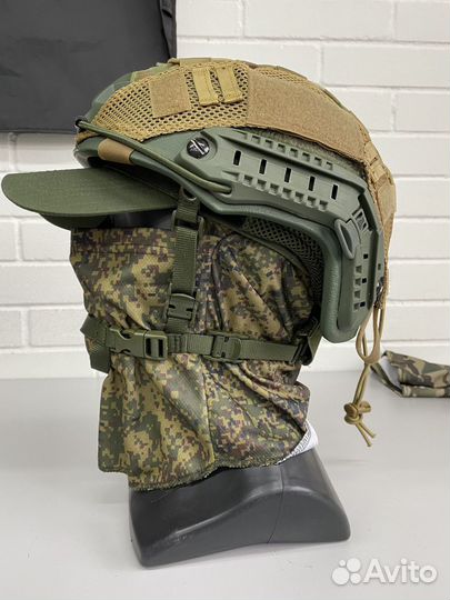 Шлем без ушей, чехол, балаклава и бейсболка