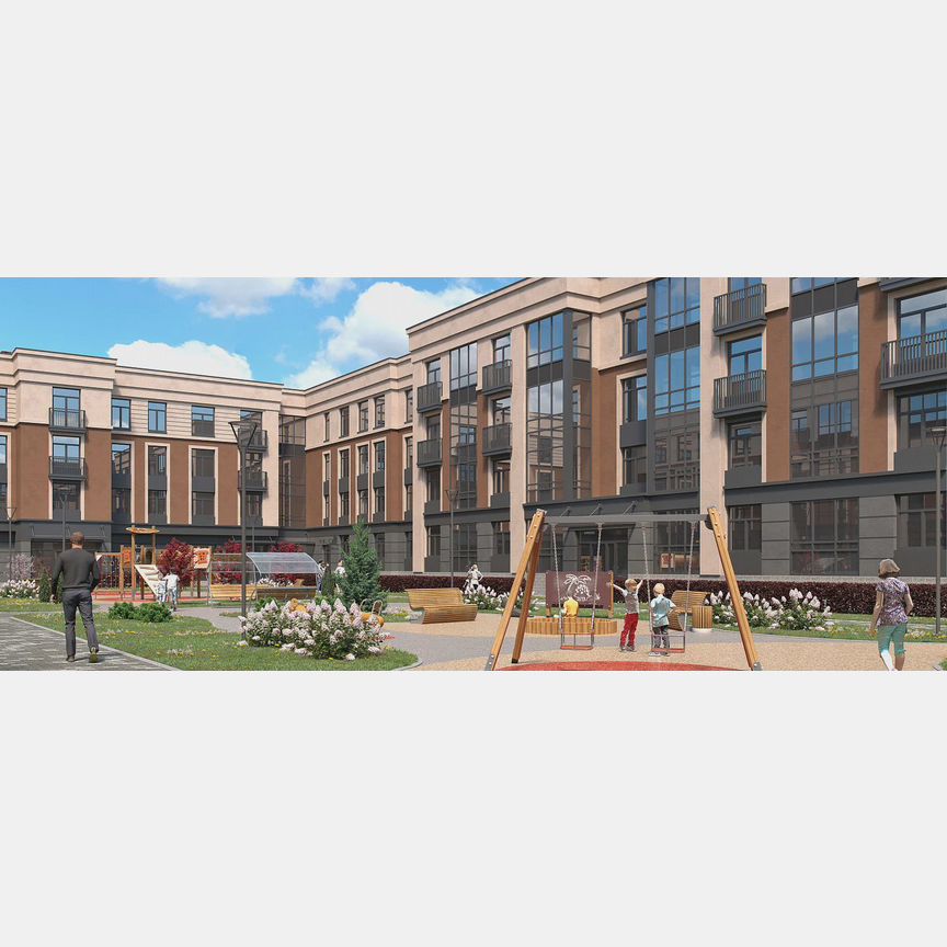 2-к. квартира, 55,5 м², 2/4 эт.