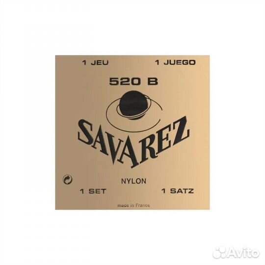 Струны для гитары Savarez 520B Traditional White