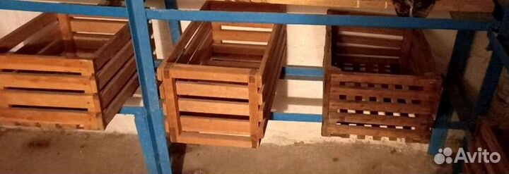 Ящики деревянные для хранения или декора и реечные