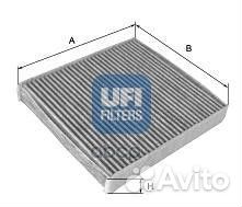 54.148.00 фильтр салона275x218x36 угольный VW