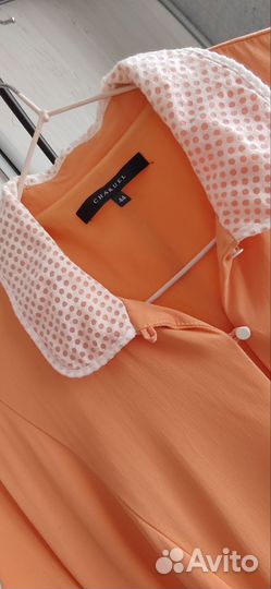 Charuel 44 платье миди вискоза Россия lux лосось