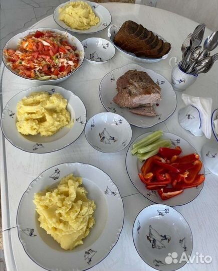 Тарелка глубокая 24см гуси Тун ориг. Чехия новая