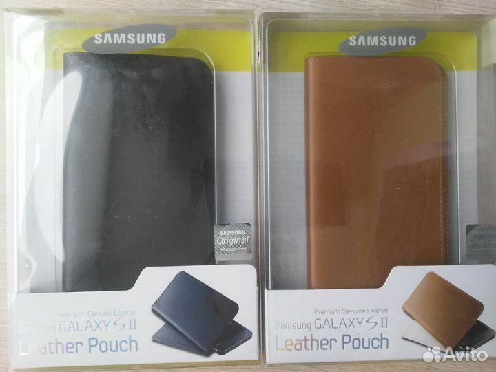 Чехол футляр для телефона (кожа) + микрофибра