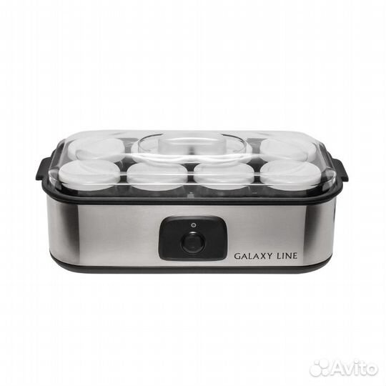 Йогуртница Galaxy line GL2697 серебристый черный