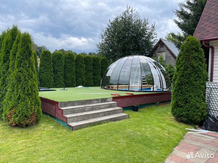 Павильон для бассейна. Купол для бассейна