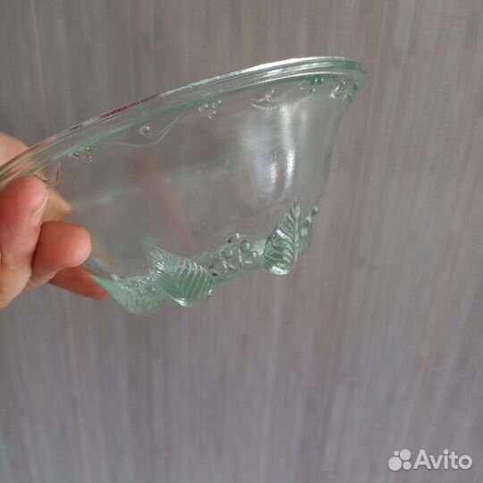 Конфетница салатница вазочка стекло СССР