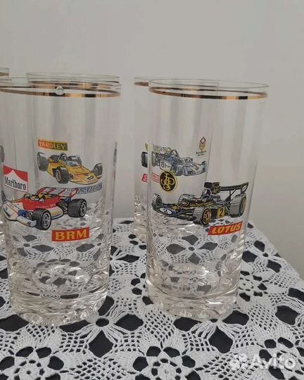 Стаканы Богемия formula 1 машинки