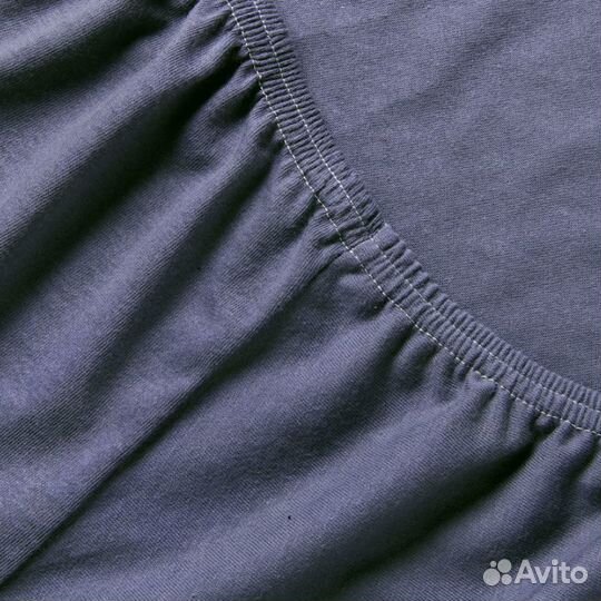 Простыня на резинке графит