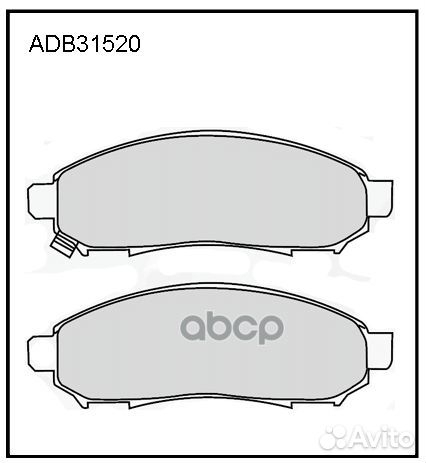 Колодки тормозные дисковые перед ADB31520 A