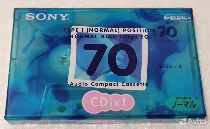 Sony CDixI 70 Аудиокассета Японский рынок