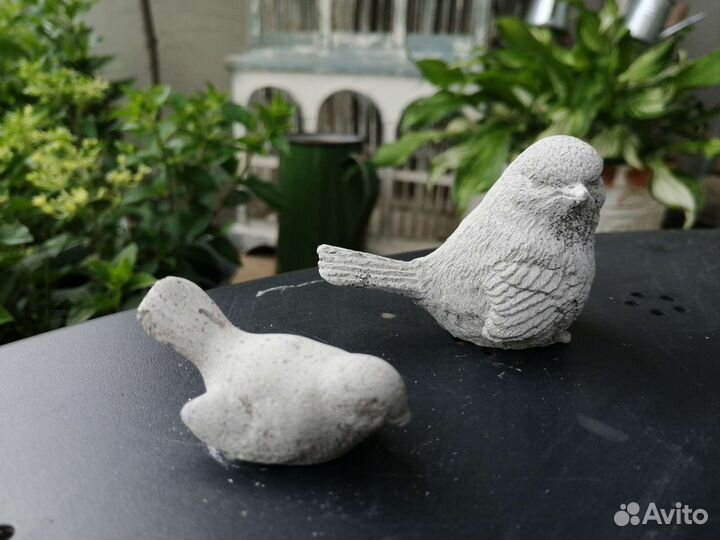 Птички из бетона