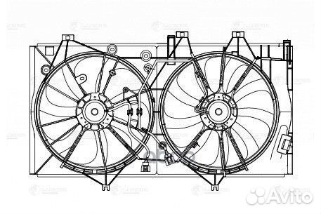 Вентилятор радиатора toyota camry (XV50) (11)