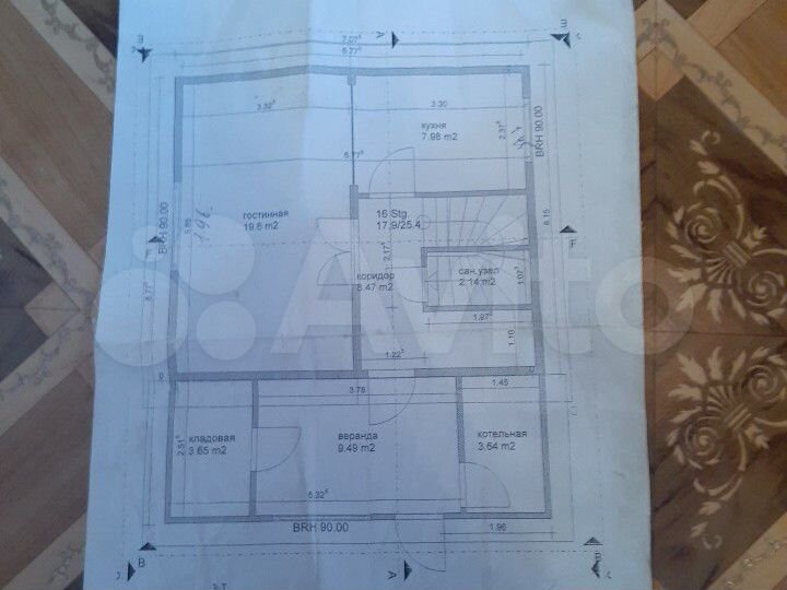 Коттедж 100 м² на участке 10 сот.