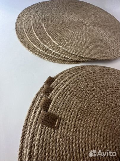 Салфетки сервировочные из джута/ плейсматы