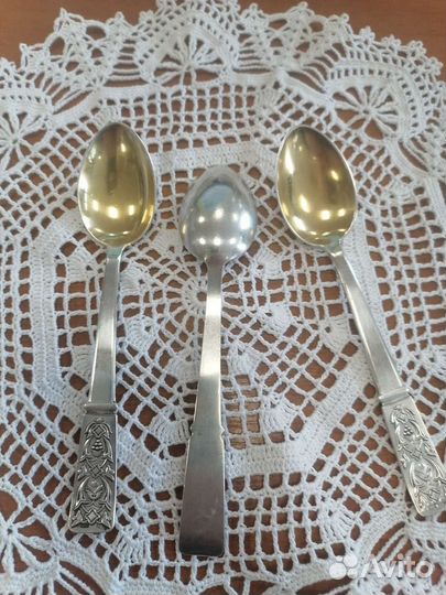 Серебряная чайная ложка СССР