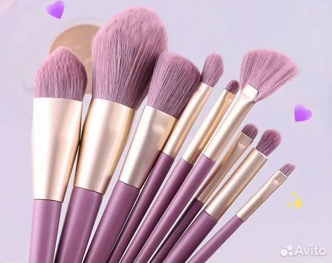 Набор кистей для макияжа + чехол