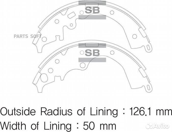 Sangsin brake SA168 Колодки тормозные задние SA168