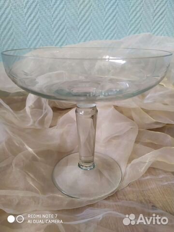 Ваза для фруктов на ножке СССР