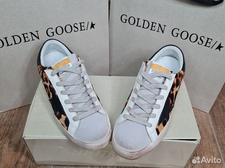 Кеды Golden Goose леопардовые