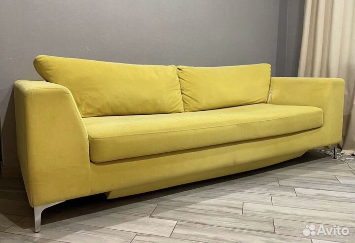 Диван горчичный с механизмом