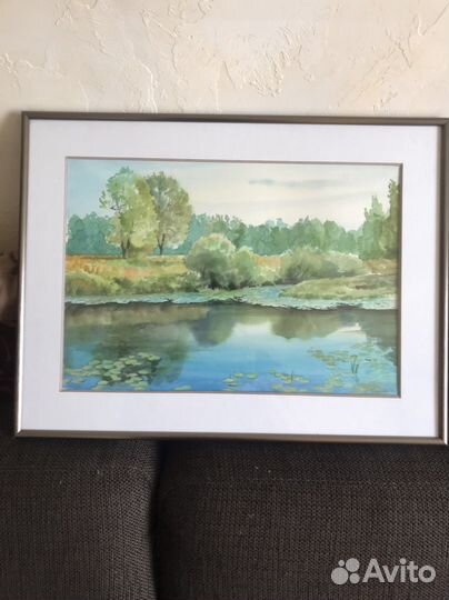 Картина акварель пейзаж