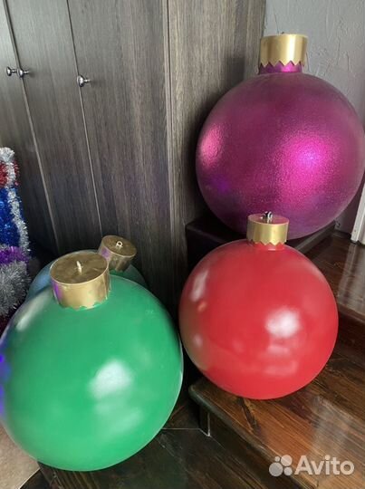 Шары новогодние для оформления с выставки