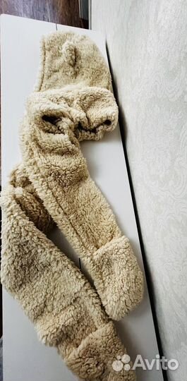 Шапка с ушками плюшевая меховая объемная