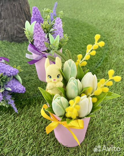 Мини букет из мыла