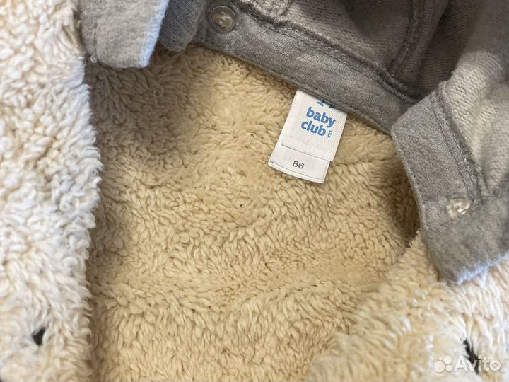 Джинсовая куртка теплая, на меху