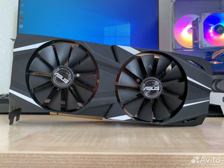 Видеокарта Nvidia asus RTX 2070 Dual 8gb +гарантия