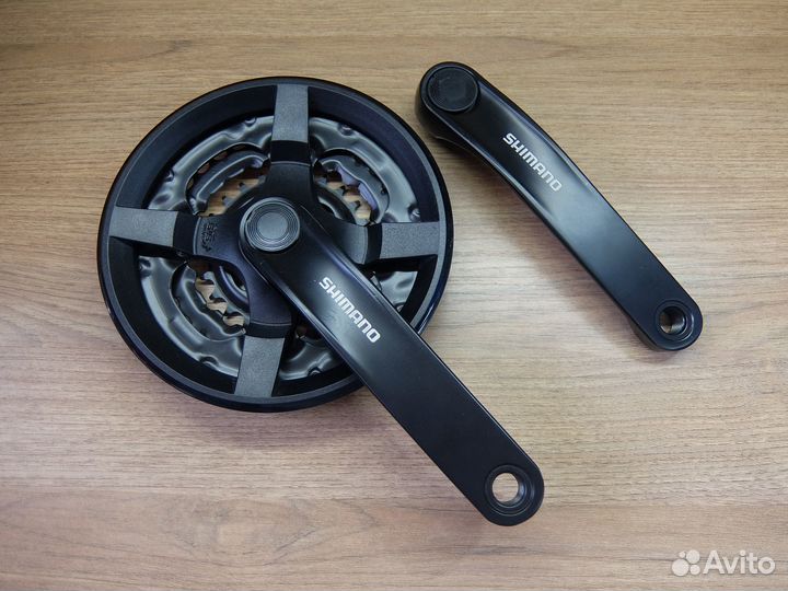 Система 42х34х24Т, Shimano Tourney, шатун алюминий