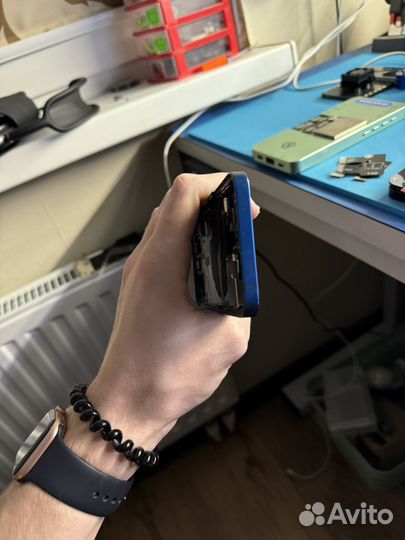 Корпус iPhone 12 синий оригинал