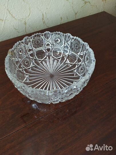 Салатник хрустальный большой СССР