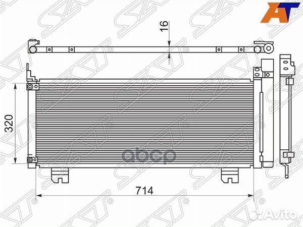 Радиатор кондиционера Lexus RX270 10-15 / RX350