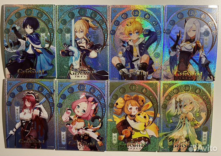 Коллекционные карточки HR UR Геншин/Genshin Impact