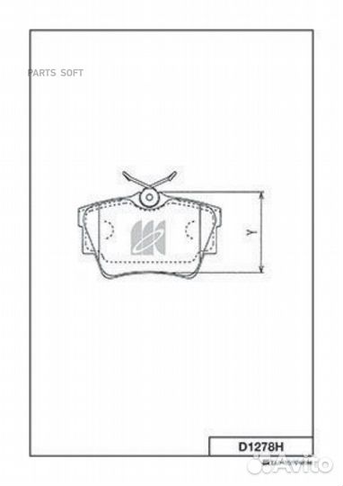 Kashiyama D1278H D1278 колодки дисковые задние\ Re