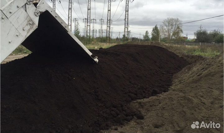 Плодородный грунт чернозем Песок Пгс 40 тонн