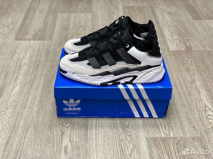 Кроссовки Adidas Niteball Black White (36-45)