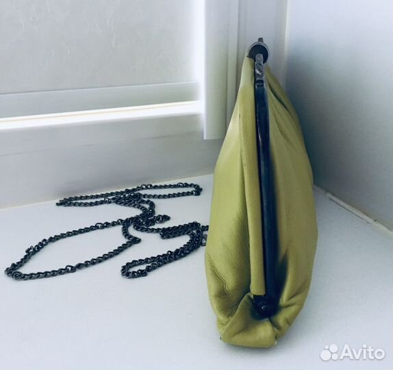 Сумка клатч натуральная кожа