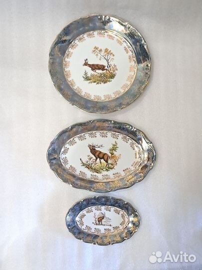 Сервиз столовый Охота Зеленая Epiag, попредметно