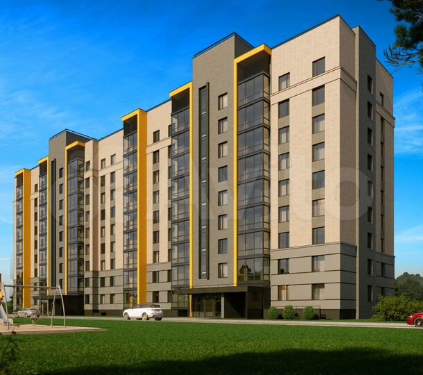 2-к. квартира, 63,2 м², 7/9 эт.