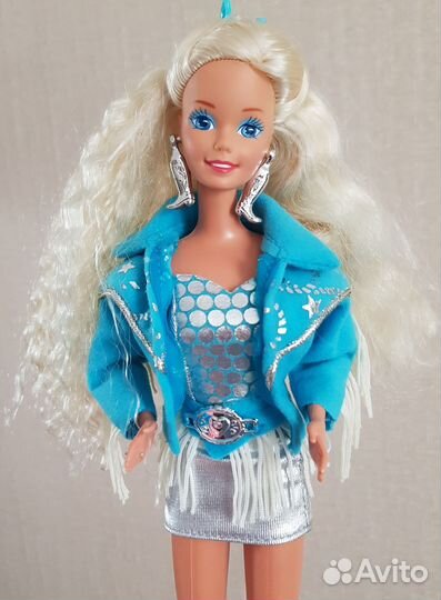 Кукла Barbie 90х Western stampin