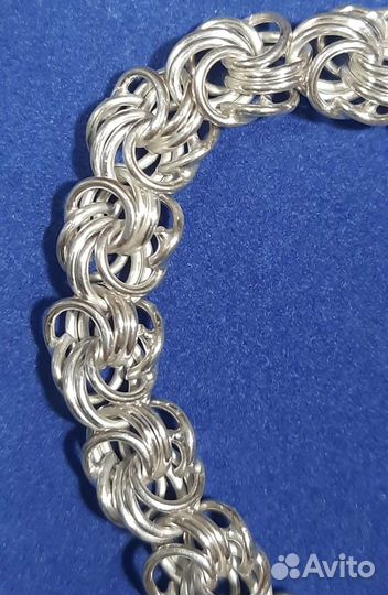 Цепь для карманных часов. Серебро