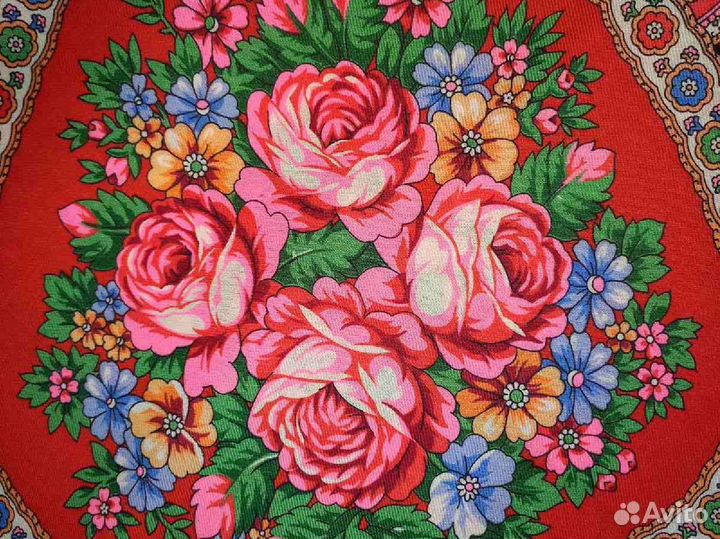 Павловопосадский платок шаль Мелодия любви