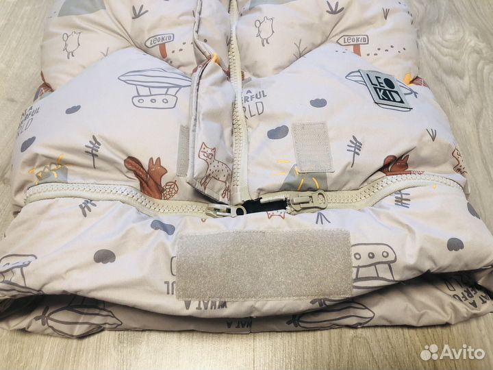 Зимний конверт в коляску Leokid