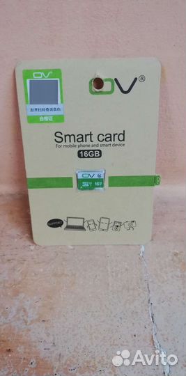 Флешка Micro-sd 16 gb ov