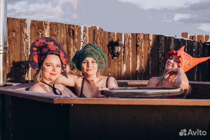 Баня, Чан на дровах, Беседка, Коттедж