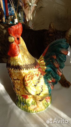 Фигура курицы фаянс шкатулка