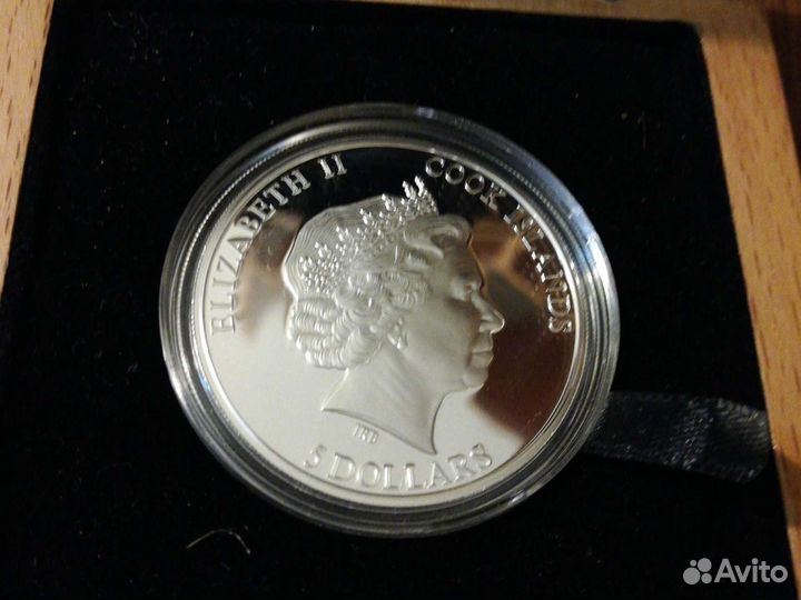 5 долларов Острова Кука. Санкт-Петербург. Серебро